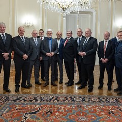 Prezident republiky přijal hejtmany a primátora hl. m. Prahy