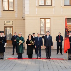 Oficiální návštěva prezidenta Albánie, Pražský hrad, 19.11.2025, foto: Tomáš Fongus