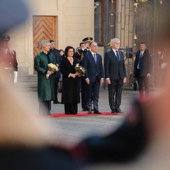Oficiální návštěva prezidenta Albánie, Pražský hrad, 19.11.2025, foto: Tomáš Fongus