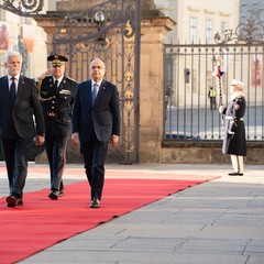 Oficiální návštěva prezidenta Albánie, Pražský hrad, 19.11.2025, foto: Tomáš Fongus