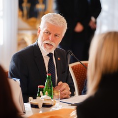 Oficiální návštěva prezidenta Albánie, Pražský hrad, 19.11.2025, foto: Tomáš Fongus