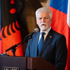 Oficiální návštěva prezidenta Albánie, Pražský hrad, 19.11.2025, foto: Tomáš Fongus