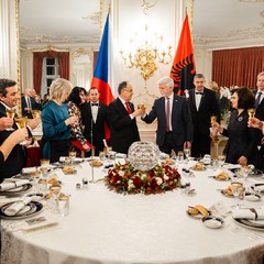 Oficiální návštěva prezidenta Albánie, Pražský hrad, 19.11.2025, foto: Tomáš Fongus
