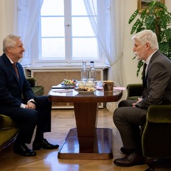 Přijetí Jaromíra Zůny, kandidáta na ministra obrany, Pražský hrad, 4.12.2025, foto: Zuzana Bönisch