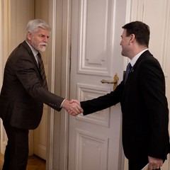 Přijetí Petra Macinky, kandidáta na post ministra zahraničních věcí, Pražský hrad, 4.12.2025, foto: Zuzana Bönisch