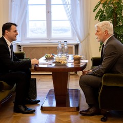 Přijetí Petra Macinky, kandidáta na post ministra zahraničních věcí, Pražský hrad, 4.12.2025, foto: Zuzana Bönisch
