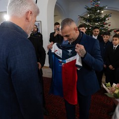 Setkání s týmem fotbalového klubu Mongaguá, Pražský hrad, 19.12.2025, foto: Zuzana Bönisch
