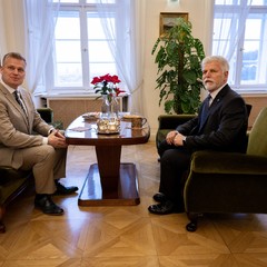 Prezident republiky dnes na Pražském hradě přijal Filipa Turka, Pražský hrad, 22.12.2025, foto: Zuzana Bönisch