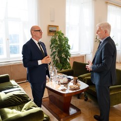 Přijetí Oty Klempíře, kandidáta na ministra kultury, Pražský hrad, 8.12.2025, foto: Tomáš Fongus