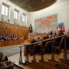 Předání jmenovacích dekretů, Karolinum Univerzity Karlovy, 16.12.2025, foto: Tomáš Fongus