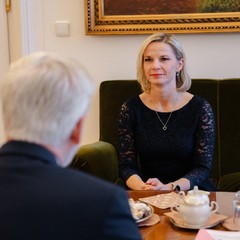 Přijetí Zuzany Schwarz Bařtipánové, kandidátky na post ministryně pro místní rozvoj, Pražský hrad, 2.12.2025, foto: Tomáš Fongus
