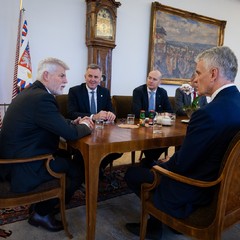 Přijetí amerického velvyslance Nicholase Merricka, Pražský hrad, 8.1.2026, foto: Zuzana Bönisch