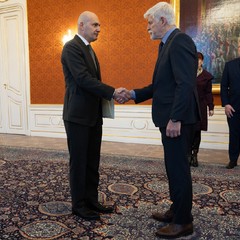 J.E. pan Ruslan Abashidze, nový mimořádný a zplnomocněný velvyslanec Gruzie, Pražský hrad, 14.1.2026, foto: Zuzana Bönisch