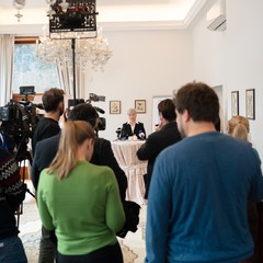 Představení projektu na podporu samoživitelek a samoživitelů, rezidence v Královské zahradě, Pražský hrad, 21.1.2026, foto: Tomáš Fongus