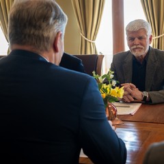 Prezident republiky přijal předsedu Akademie věd České republiky, Pražský hrad, 10.2.2026, foto: Zuzana Bönisch