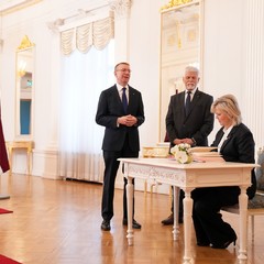 Návštěva Lotyšské republiky, Riga, 10.3.2026, foto: Kancelář prezidenta Lotyšska