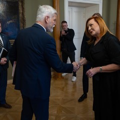 Prezident republiky přijal ministryni financí Alenu Schillerovou, Pražský hrad, 16.3.2026, foto: Zuzana Bönisch