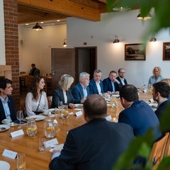 Návštěva prezidenta republiky a paní Evy Pavlové ve Středočeském kraji, Dušníky nad Vltavou, 19.3.2026, foto: Tomáš Fongus