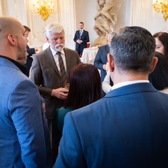 Prezident republiky a paní Eva Pavlová přijali romské komunitní lídry, Pražský hrad, 8.4.2026, foto: Zuzana Bönisch