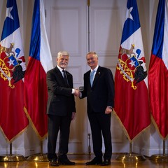 Oficiální návštěva v Chilské republice, La Moneda, Santiago de Chile, 16.4.2026, foto: Zuzana Bönisch