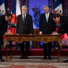 Oficiální návštěva v Chilské republice, La Moneda, Santiago de Chile, 16.4.2026, foto: Zuzana Bönisch