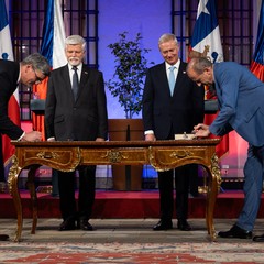 Oficiální návštěva v Chilské republice, La Moneda, Santiago de Chile, 16.4.2026, foto: Zuzana Bönisch