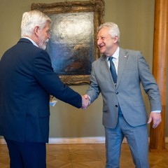 Prezident republiky přijal na Pražském hradě ministra obrany Jaromíra Zůnu
