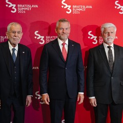  Prezident republiky Petr Pavel se zúčastnil summitu Slavkovského formátu v Bratislavě, 12.5.2056, foto: Tomáš Fongus