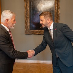 Přijetí předsedy hnutí STAN Víta Rakušana, Pražský hrad, 18.6.2026, foto: Tomáš Fongus