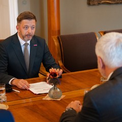 Přijetí předsedy hnutí STAN Víta Rakušana, Pražský hrad, 18.6.2026, foto: Tomáš Fongus