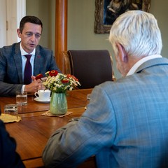 Přijetí předsedy KDU-ČSL Jana Grolicha, Pražský hrad, 20.7.2026, foto: Zuzana Bönisch