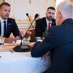 Prezident republiky přijal předsedu vlády Černé Hory, Pražský hrad, 24.7.2026, foto: Zuzana Bönisch