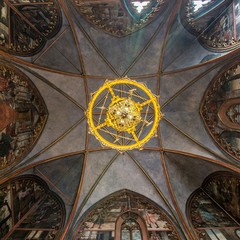 Katedrála sv. Víta - pohled na strop ve Svatováclavské kapli