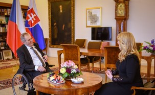 Prezident republiky se setkal se Zuzanou Čaputovou