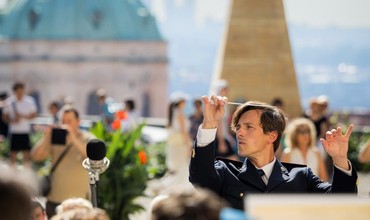 The Promenade Concert in the South Gardens of the Prague Castle