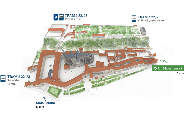 Mapa Hradu